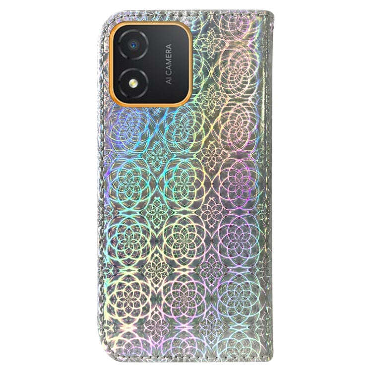 For Honor X5 Colorful Magnetic Buckle Leather Phone Case(Silver)