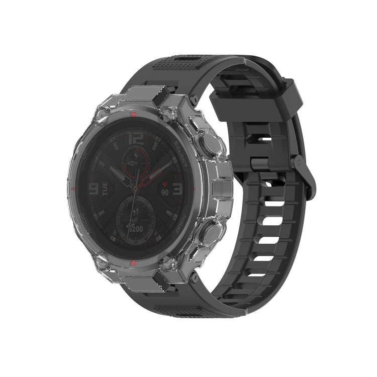For Huami Amazfit T-Rex A1918 Tyrannosaurus TPU Watch Case(Transparent White)