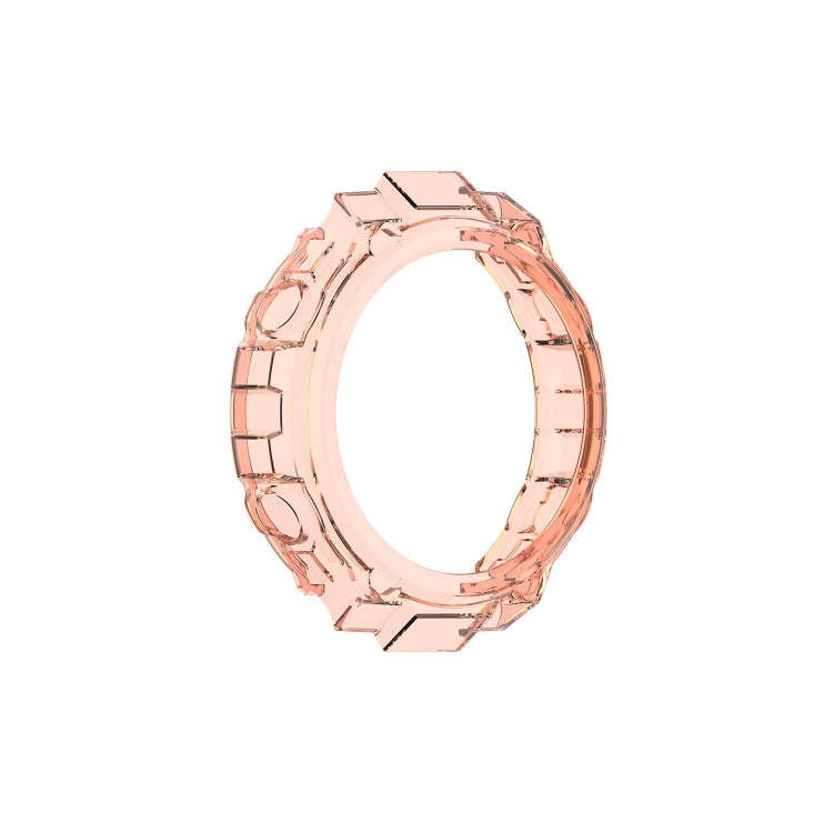 For Huami Amazfit T-Rex A1918 Tyrannosaurus TPU Watch Case(Transparent Orange)