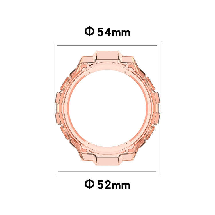 For Huami Amazfit T-Rex A1918 Tyrannosaurus TPU Watch Case(Transparent Black)