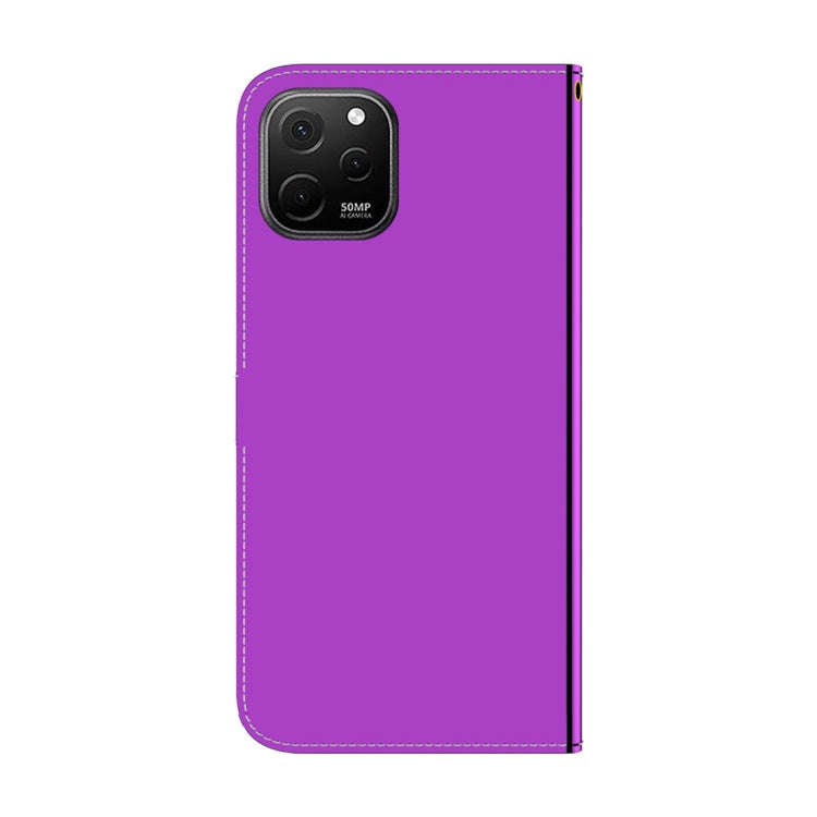 For Huawei nova Y61 / Enjoy 50z Imitated Mirror Surface Leather Phone Case(Purple)