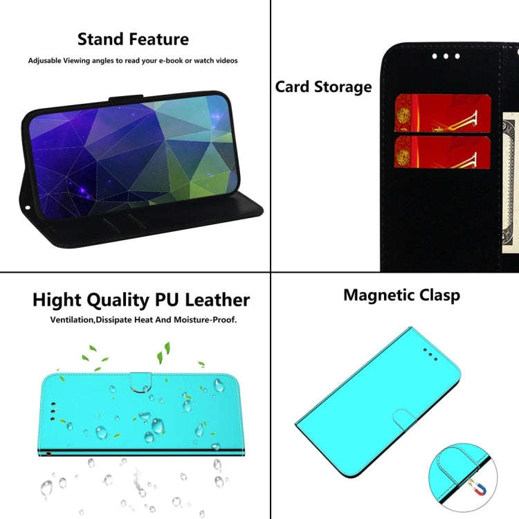 For Nokia G22 Imitated Mirror Surface Leather Phone Case(Mint Green)
