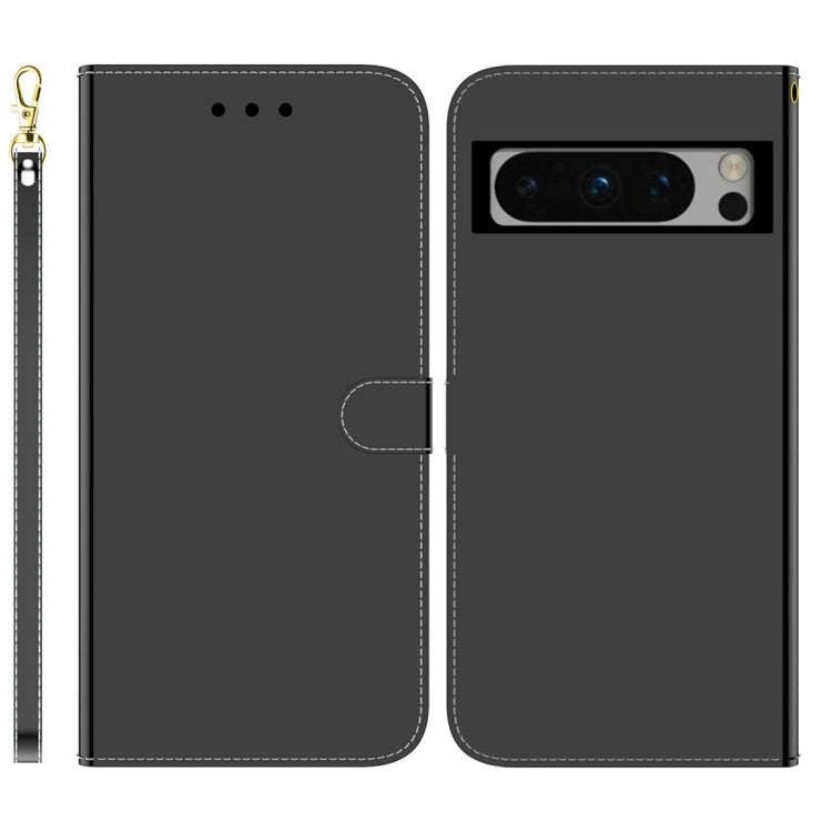 For Google Pixel 8 Pro Imitated Mirror Surface Leather Phone Case(Black)