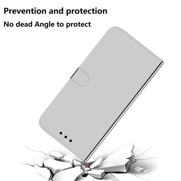 For Honor X5 Imitated Mirror Surface Leather Phone Case(Silver)