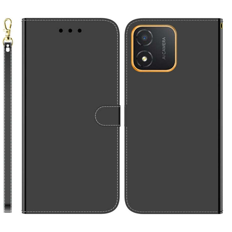 For Honor X5 Imitated Mirror Surface Leather Phone Case(Black)