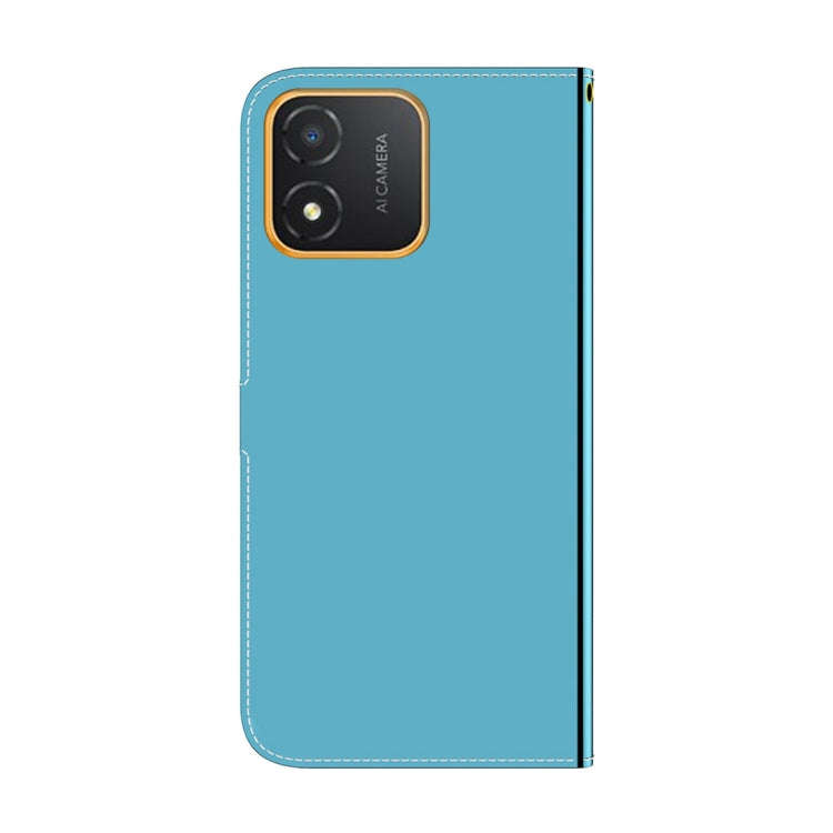 For Honor X5 Imitated Mirror Surface Leather Phone Case(Blue)