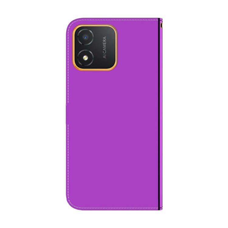 For Honor X5 Imitated Mirror Surface Leather Phone Case(Purple)