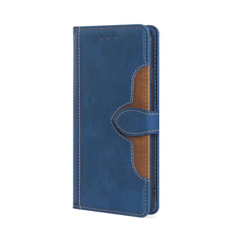 For Infinix Hot 11 Play Skin Feel Magnetic Buckle Leather Phone Case(Blue)