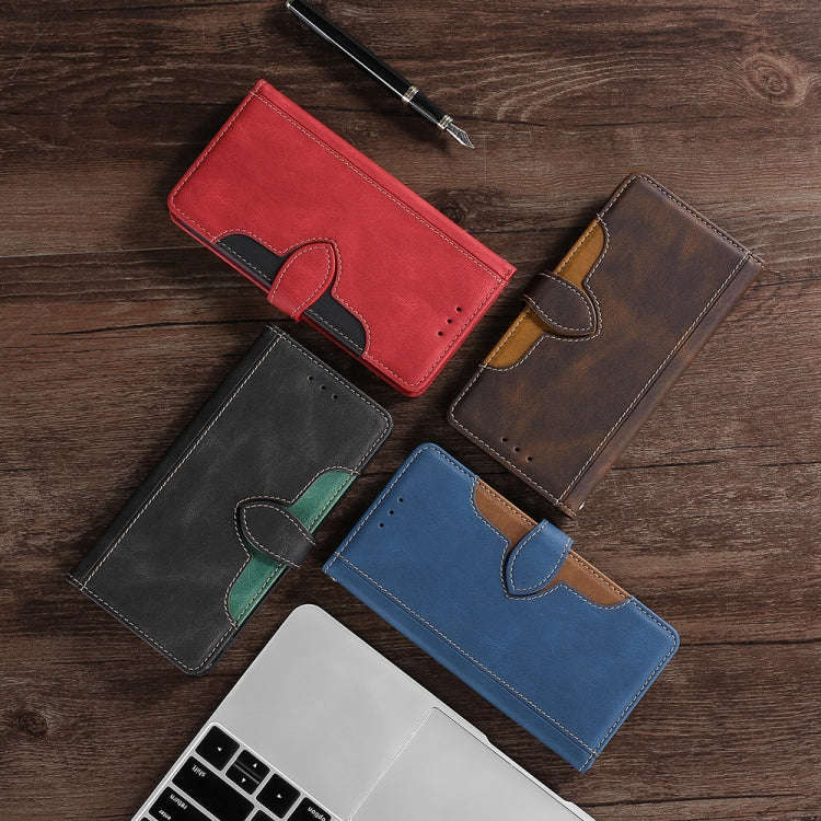 For Infinix Smart 7 Skin Feel Magnetic Buckle Leather Phone Case(Red)