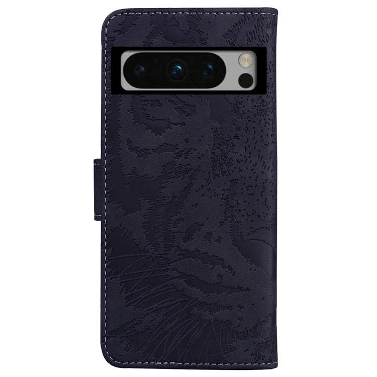 For Google Pixel 8 Pro Tiger Embossing Pattern Flip Leather Phone Case(Black)