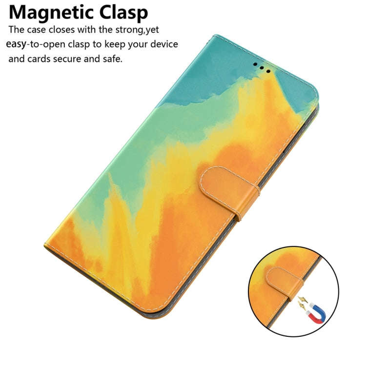 For Huawei nova Y61 / Enjoy 50z Watercolor Pattern Flip Leather Phone Case(Autumn Leaf)