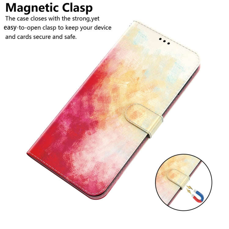 For Google Pixel 8 Pro Watercolor Pattern Flip Leather Phone Case(Spring Cherry)