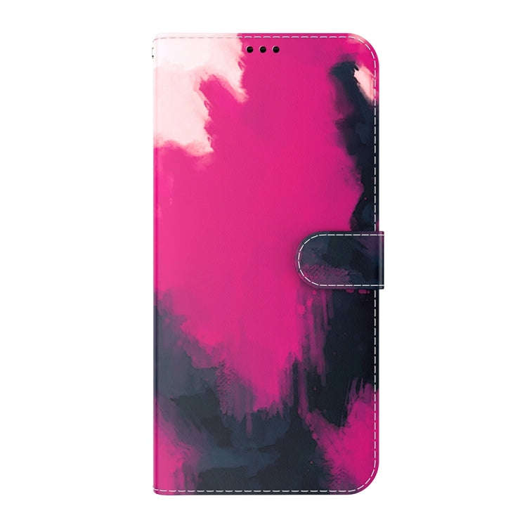 For Honor X5 Watercolor Pattern Flip Leather Phone Case(Berry)