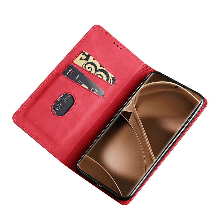 For Tecno Camon 18 / 18 P Skin Feel Magnetic Horizontal Flip Leather Phone Case(Red)