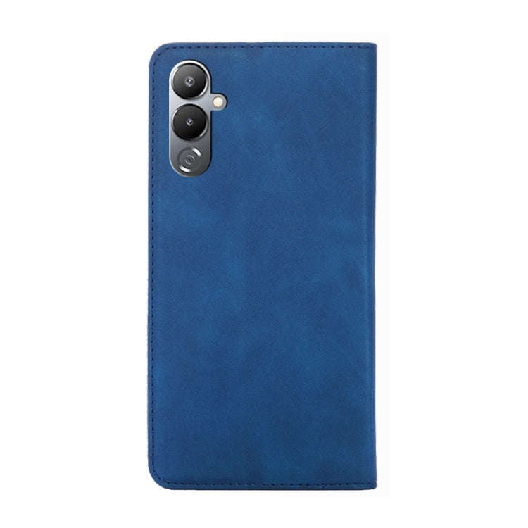 For Tecno Pova 4 Skin Feel Magnetic Horizontal Flip Leather Phone Case(Blue)