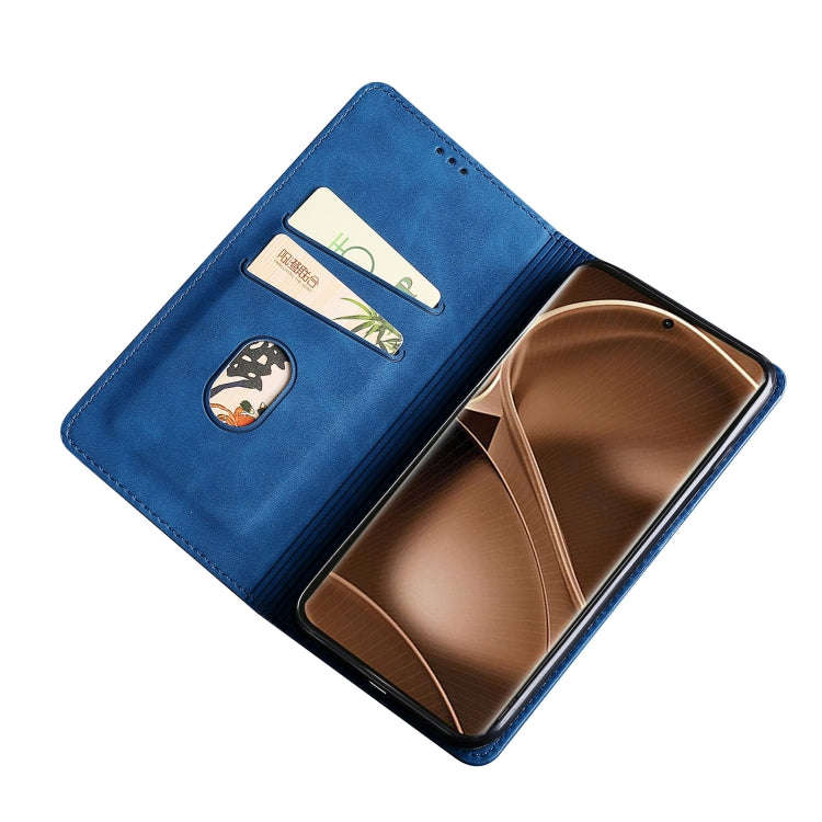 For Tecno Pova 4 Skin Feel Magnetic Horizontal Flip Leather Phone Case(Blue)