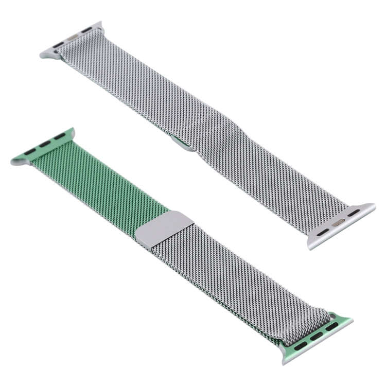 For Apple Watch Series 7 41mm / 6 & SE & 5 & 4 40mm / 3 & 2 & 1 38mm Milanese Gradient Stainless ...