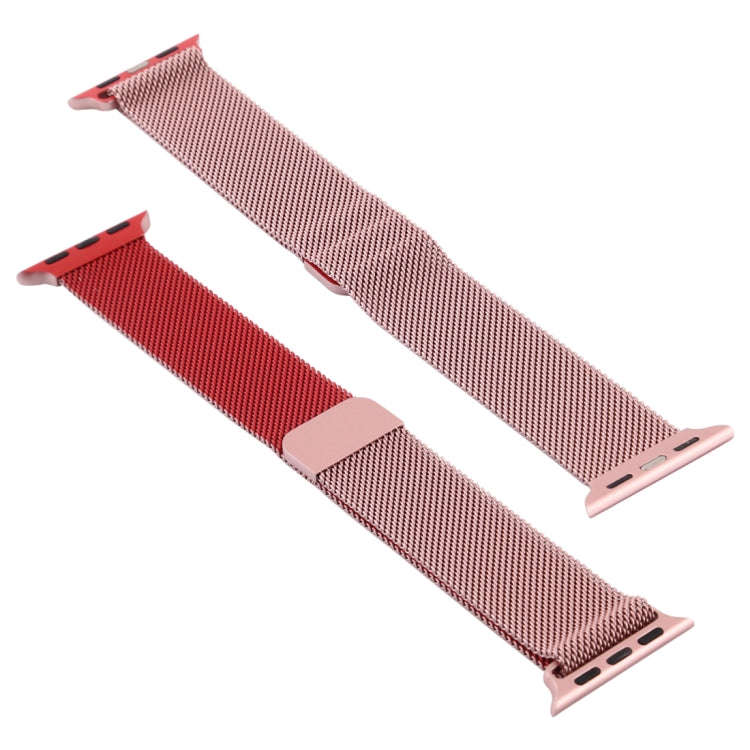 For Apple Watch Series 7 45mm / 6 & SE & 5 & 4 44mm / 3 & 2 & 1 42mm Milanese Gradient Stainless ...