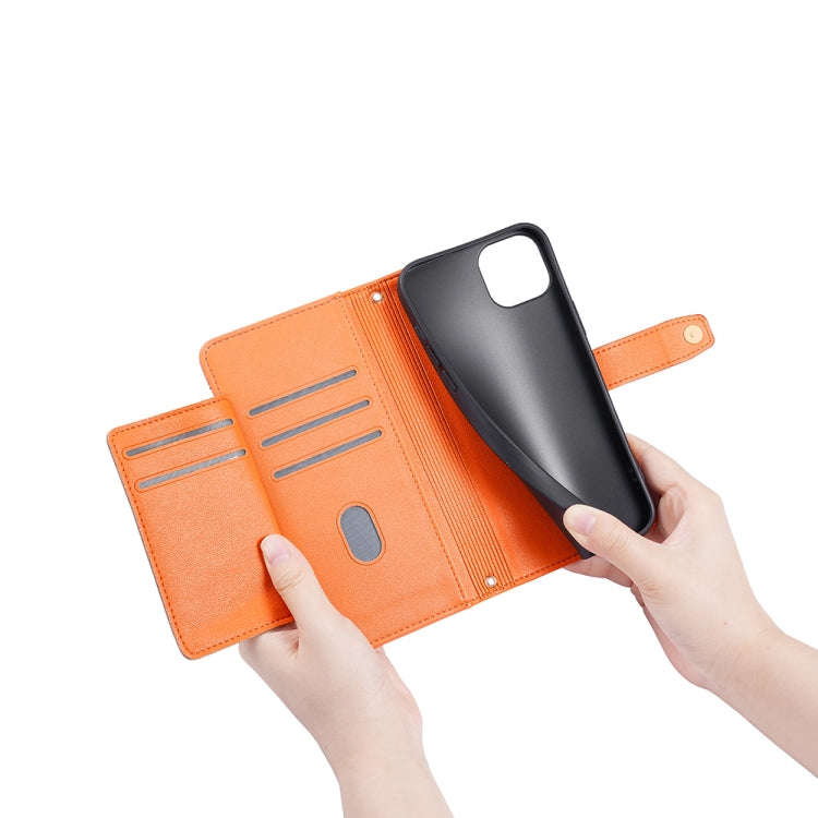 For Tecno Pova 4 Pro Sheep Texture Cross-body Zipper Wallet Leather Phone Case(Orange)