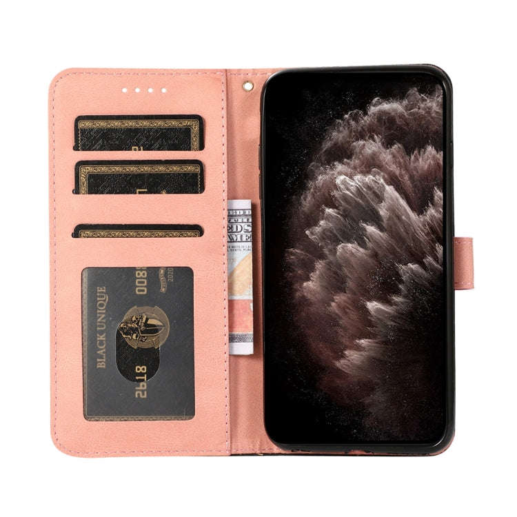 For Google Pixel 7 Pro 5G Dual-color Stitching Leather Phone Case(Black Rose Gold)
