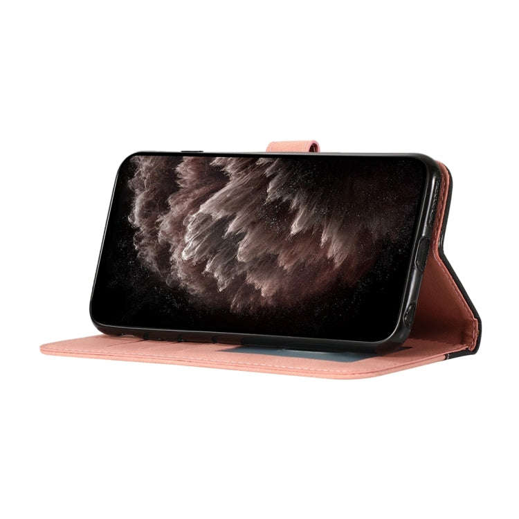 For Google Pixel 7 Pro 5G Dual-color Stitching Leather Phone Case(Black Rose Gold)