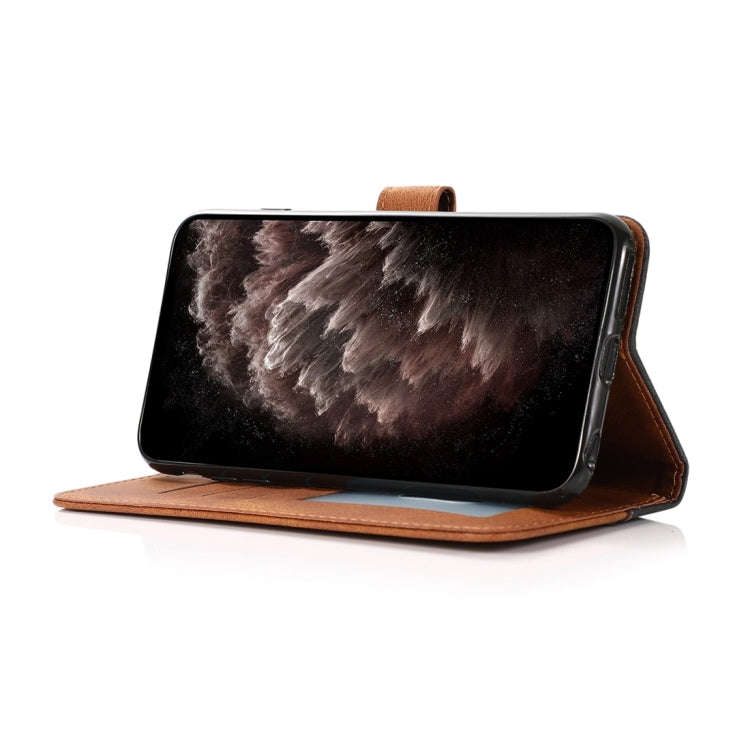 For Sony Xperia 1 V Dual-color Stitching Leather Phone Case(Black Brown)