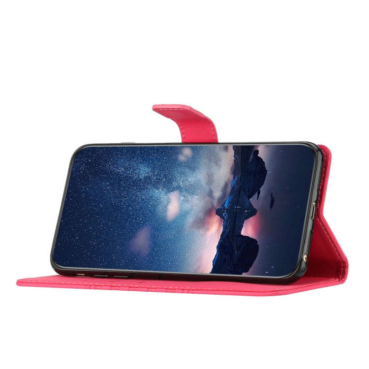 For Google Pixel 7 Pro 5G Diamond Embossed Skin Feel Leather Phone Case with Lanyard(Red)
