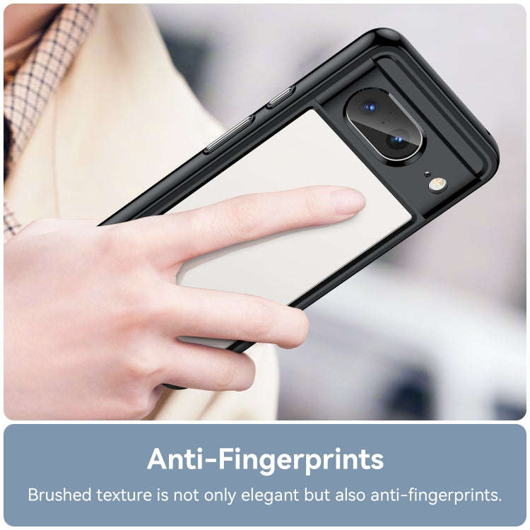 For Google Pixel 8 Colorful Series Acrylic + TPU Phone Case(Black)