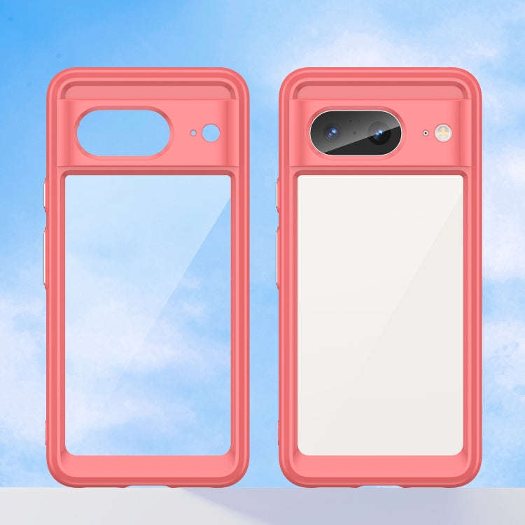 For Google Pixel 8 Colorful Series Acrylic + TPU Phone Case(Red)