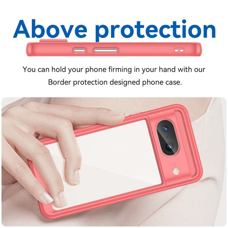For Google Pixel 8 Colorful Series Acrylic + TPU Phone Case(Red)
