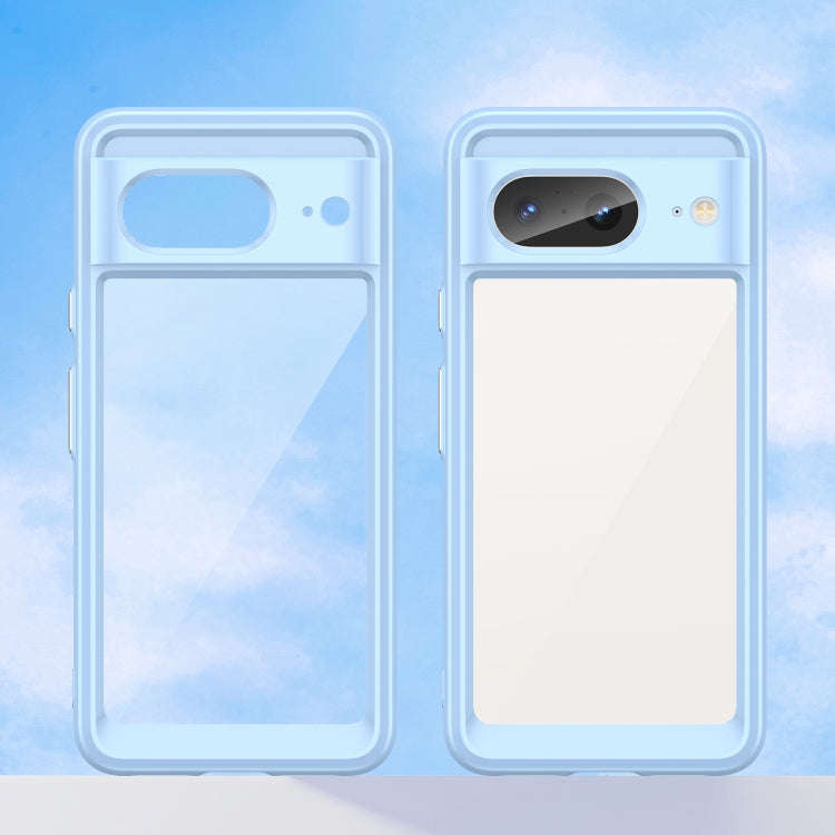 For Google Pixel 8 Colorful Series Acrylic + TPU Phone Case(Blue)