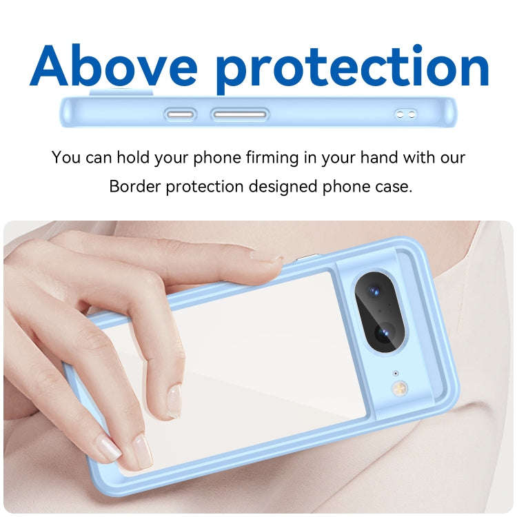 For Google Pixel 8 Colorful Series Acrylic + TPU Phone Case(Blue)
