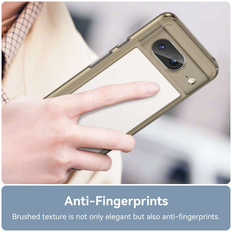 For Google Pixel 8 Colorful Series Acrylic + TPU Phone Case(Transparent Grey)