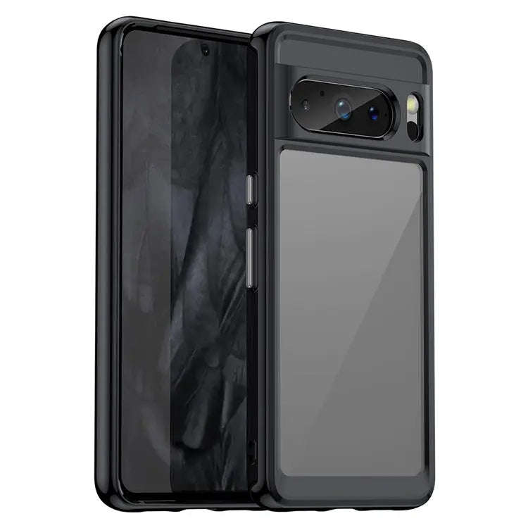 For Google Pixel 8 Pro Colorful Series Acrylic + TPU Phone Case(Black)