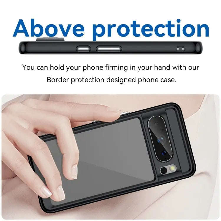 For Google Pixel 8 Pro Colorful Series Acrylic + TPU Phone Case(Black)