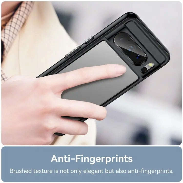 For Google Pixel 8 Pro Colorful Series Acrylic + TPU Phone Case(Black)