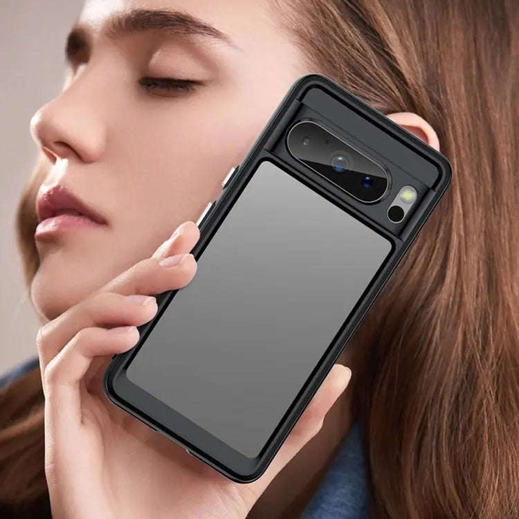 For Google Pixel 8 Pro Colorful Series Acrylic + TPU Phone Case(Black)