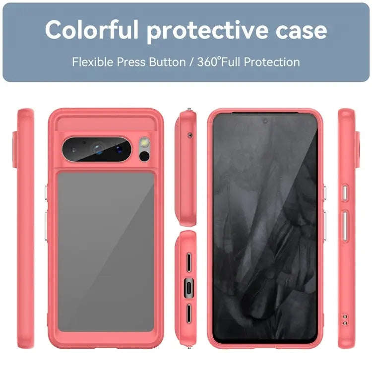 For Google Pixel 8 Pro Colorful Series Acrylic + TPU Phone Case(Red)