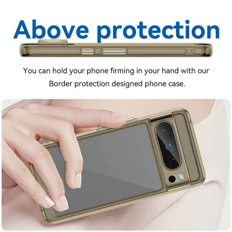 For Google Pixel 8 Pro Colorful Series Acrylic + TPU Phone Case(Transparent Grey)