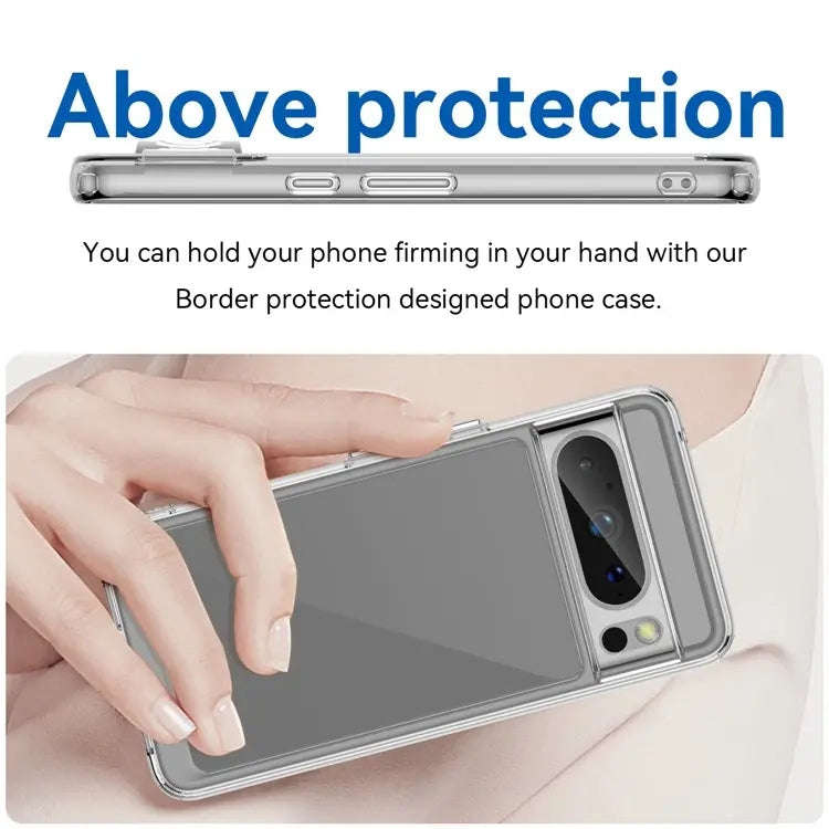 For Google Pixel 8 Pro Colorful Series Acrylic + TPU Phone Case(Transparent)