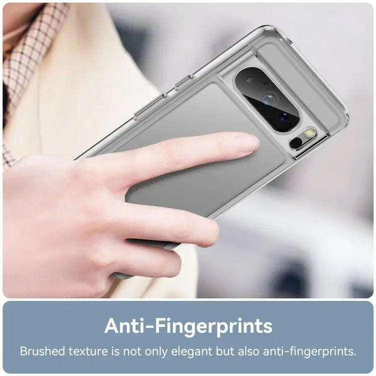 For Google Pixel 8 Pro Colorful Series Acrylic + TPU Phone Case(Transparent)
