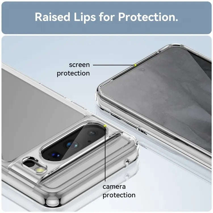 For Google Pixel 8 Pro Colorful Series Acrylic + TPU Phone Case(Transparent)