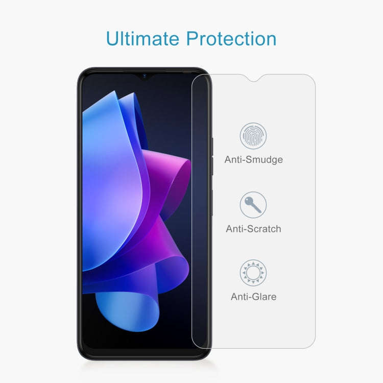 For Tecno Pop 7 10pcs 0.26mm 9H 2.5D Tempered Glass Film