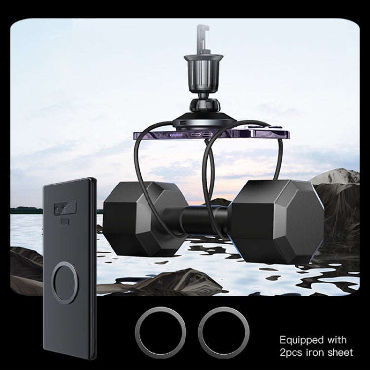 Yesido C190 15W Magsafe Magnetic Car Air Vent Wireless Charger(Black)
