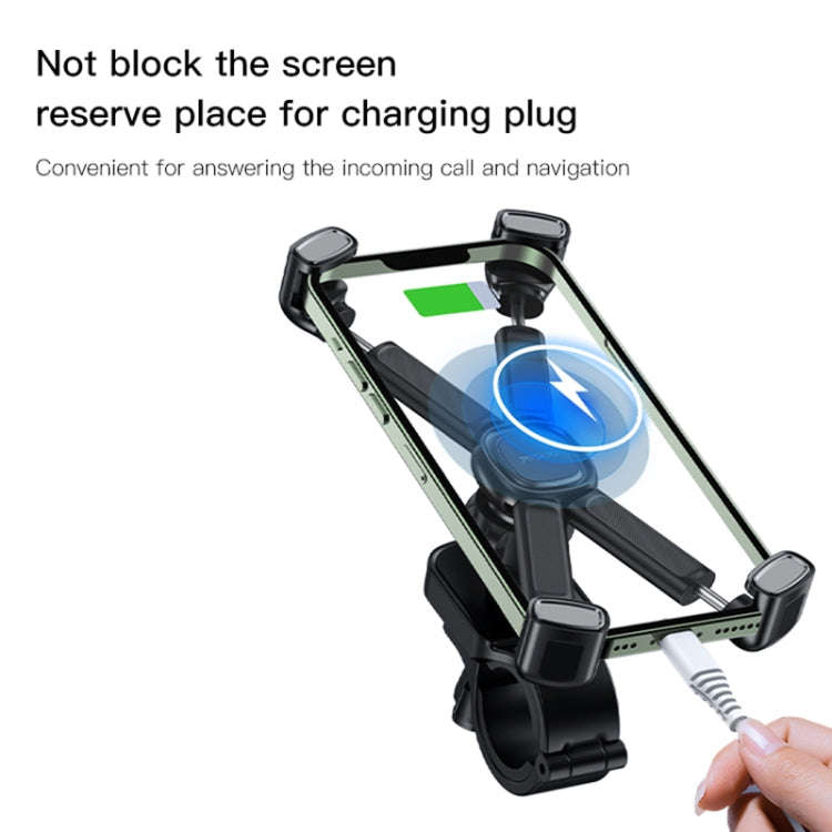 Yesido C191 4-axis Support Bicycle Handle Phone Holder(Black)