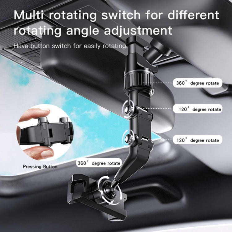 Yesido C192 Car Rearview Mirror Using Phone Holder(Black)