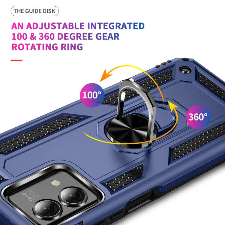 For Motorola Moto G Stylus 5G 2023 Shockproof TPU + PC Phone Case with Holder(Blue)