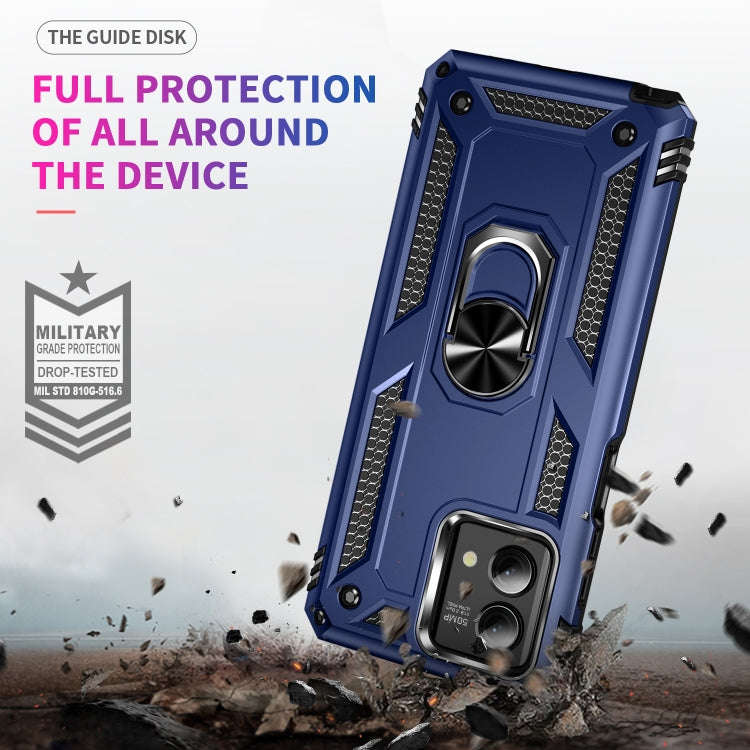 For Motorola Moto G Stylus 5G 2023 Shockproof TPU + PC Phone Case with Holder(Blue)