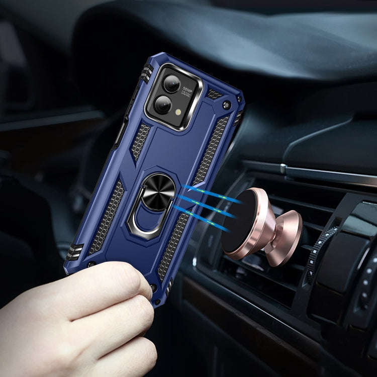 For Motorola Moto G Stylus 5G 2023 Shockproof TPU + PC Phone Case with Holder(Blue)