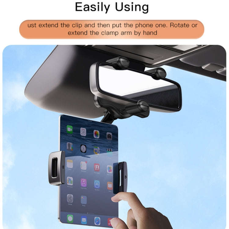 Yesido C196 Car Rearview Mirror Using Phone Holder(Black)